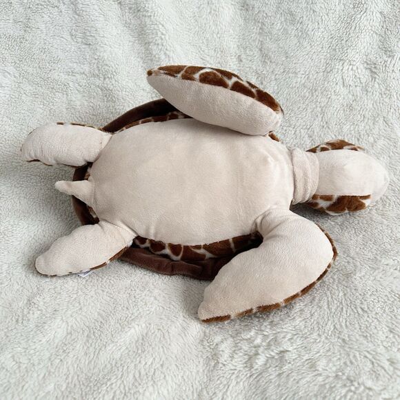 The Petting Zoo Brown Sea Turtle Plush Soft Toy Stuffed Animal - Picture 5 of 6